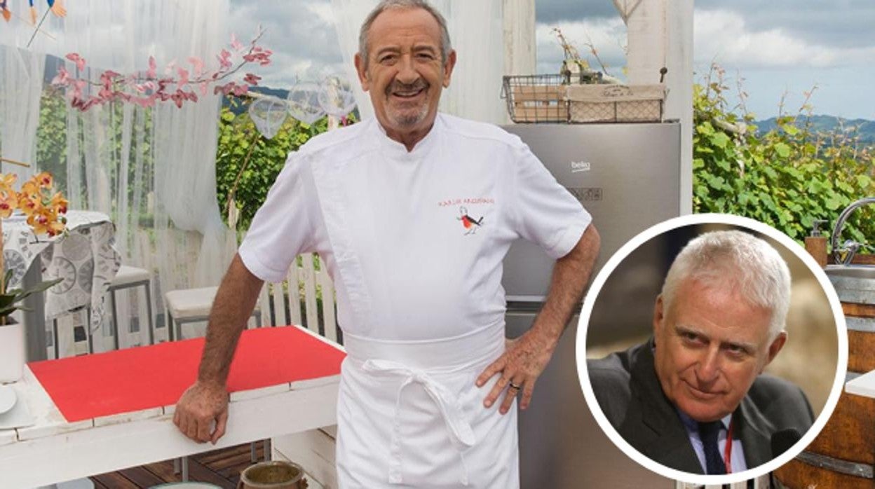 Montaje de Karlos Arguiñano y Paolo Vasile