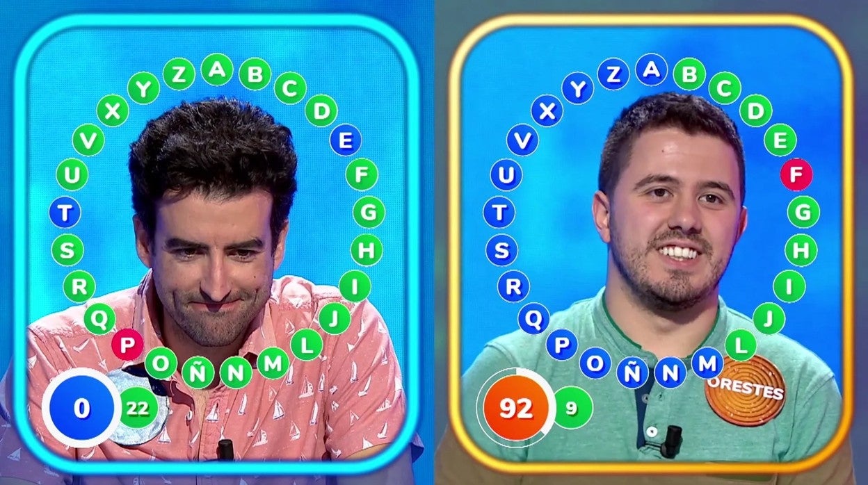 Orestes y Rafa en 'Pasapalabra'