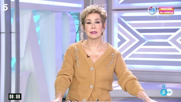 Ana Rosa Quintana afea a un redactor por lo que dice en su locución: «¿Cómo que tal vez?»