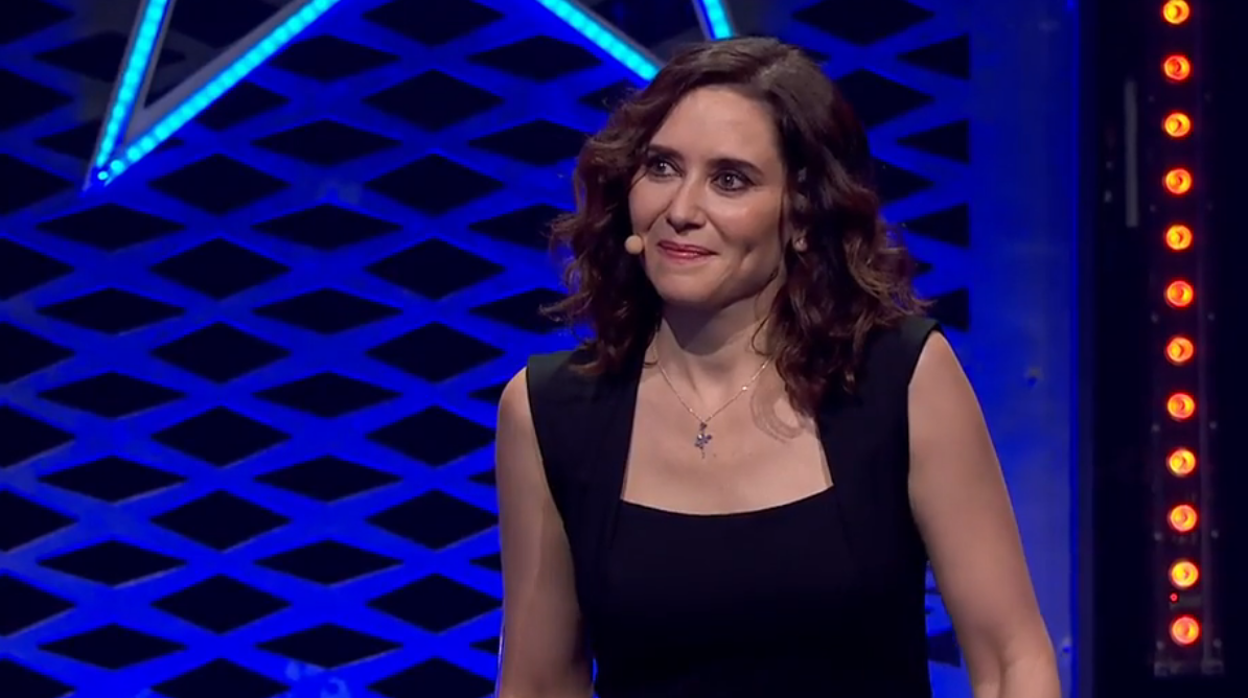 Isabel Díaz Ayuso, anoche en la final de la octava edición de 'Got Talent'