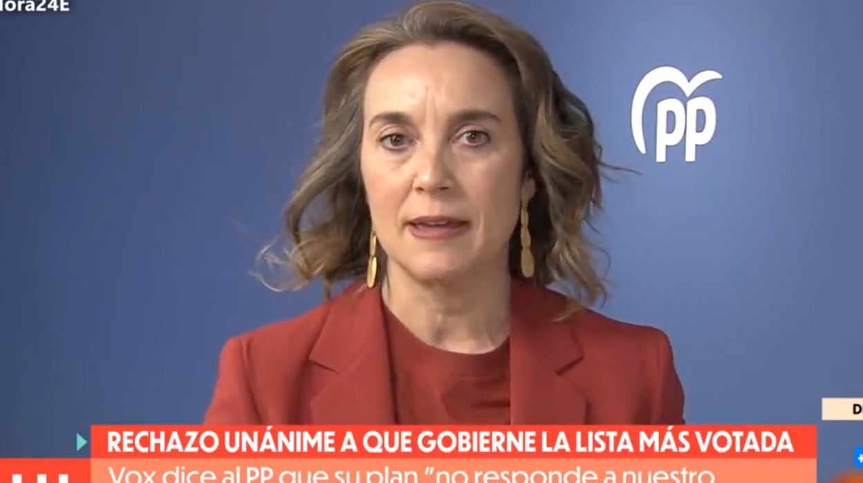 Cuca Gamarra, durante la entrevista en 'La hora 1'.