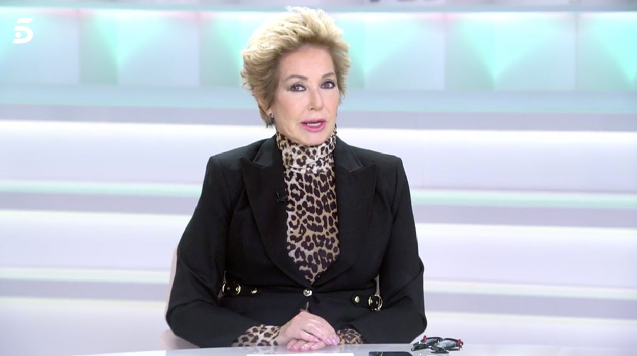 Ana Rosa Quintana, durante la emisión de 'El programa de Ana Rosa'.