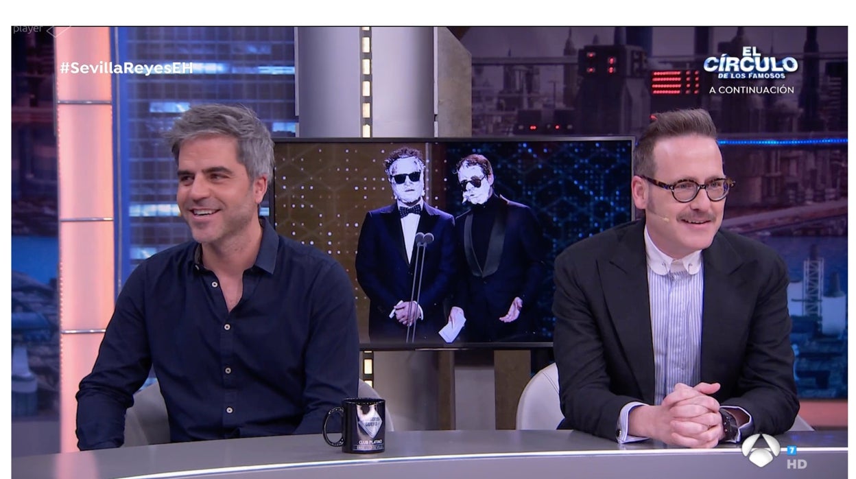 Ernesto Sevilla y Joaquin Reyes en 'El Hormiguero'