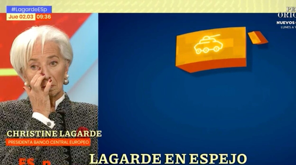 Christine Lagarde ha sido la invitada de Susanna Griso en 'Espejo Público'.