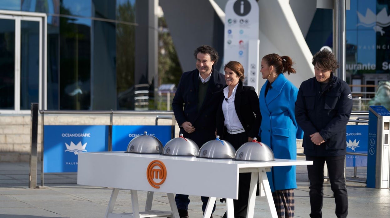 El jurado de 'Masterchef' en el Oceanogràfic de Valencia