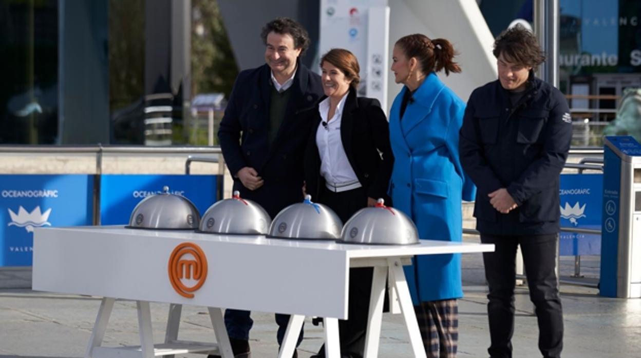 El jurado de 'Masterchef' en el Oceanogràfic de Valencia