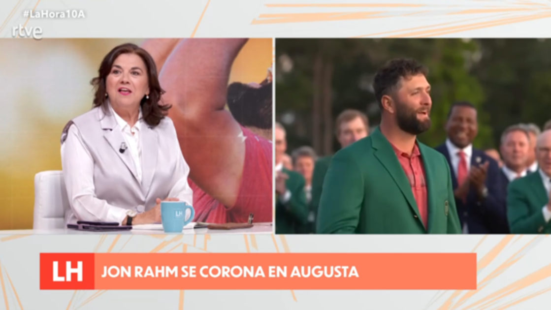 Lucía Méndez, comentando la victoria de Jon Rahm en el Masters de Augusta