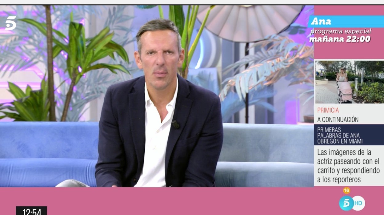 Joaquín Prat ha reaccionado a una de las informaciones de Ana Obregón en 'El programa de Ana Rosa'