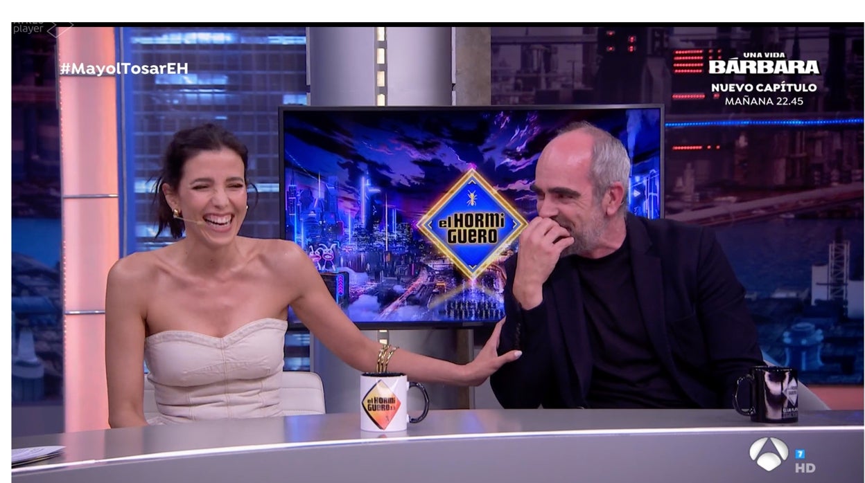 Luisa Mayol y Luis Tosar en 'El Hormiguero'