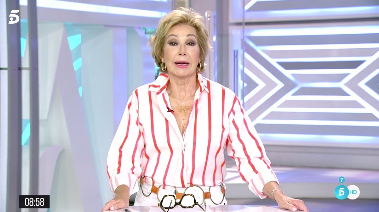 Ana Rosa Quintana, durante su editorial de 'El programa de Ana Rosa'.
