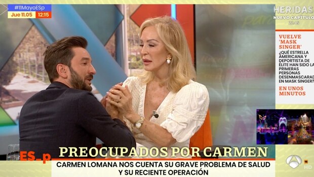 Carmen Lomana desvela en 'Espejo Público' que ha sido operada de un tumor «muy grave»