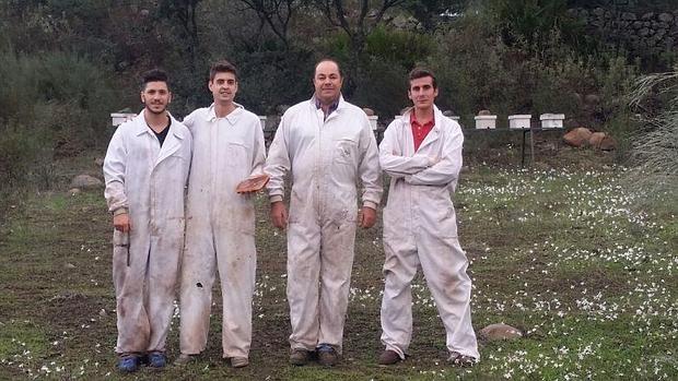 Francisco Rodríguez, Vicente Rodríguez, Santiago Cordero Pérez y Santiago Cordero Sánchez