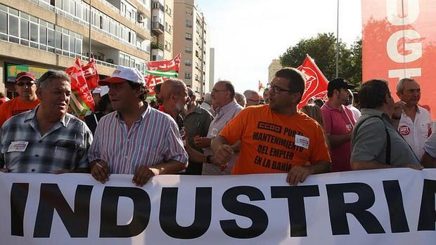 Protesta para reclamar empleo para la Bahía de Cádiz