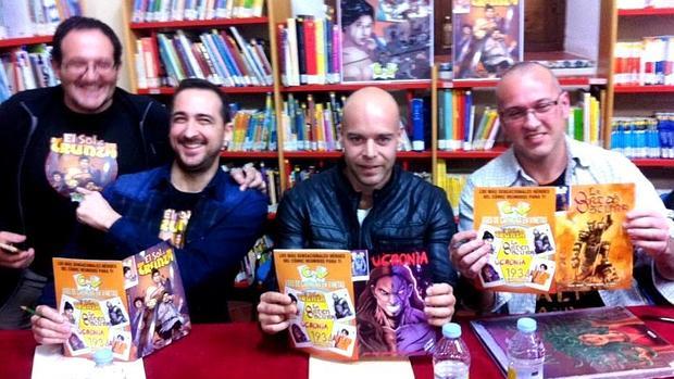 Cuatro de los primeros autores que publican sus cómics con Carmona en Viñetas