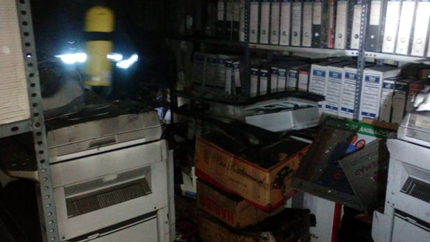 Sofocado un incendio registrado en el archivo de la Mancomunidad de la Janda