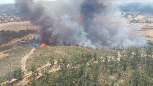 El incendio en el Castillo de las Guardas