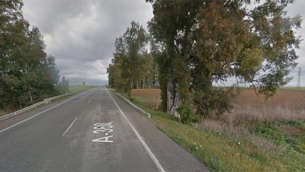 El punto en el que ha perdido la vida la persona que conducía entre Alcalá de Guadaíra y Morón de la Frontera