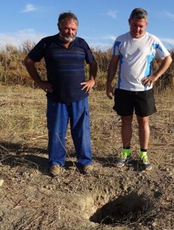 Un agricultor descubre un columbario romano en Castilleja del Campo