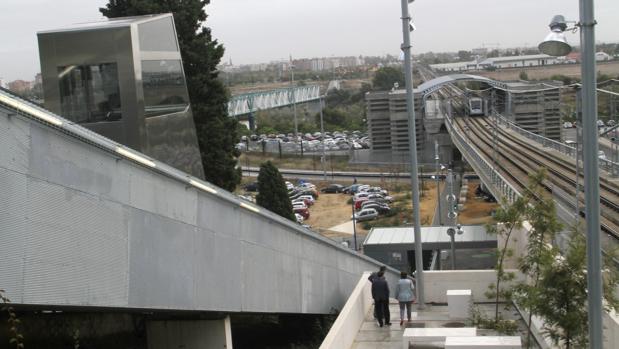 El ascensor del metro en San Juan