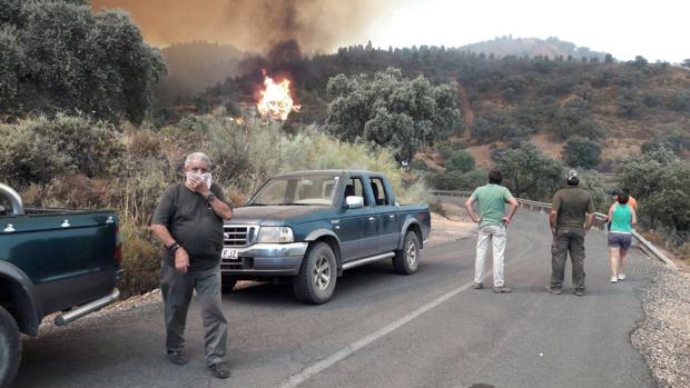 Extinguido el incendio intencionado de El Castillo de las Guardas, que ha afectado a 1.845 hectáreas