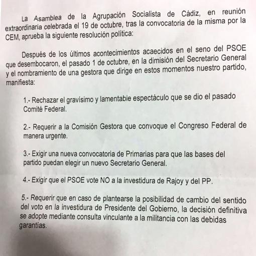 Copia del acuerdo aprobado por la agrupación local con un apoyo superior al 90%.