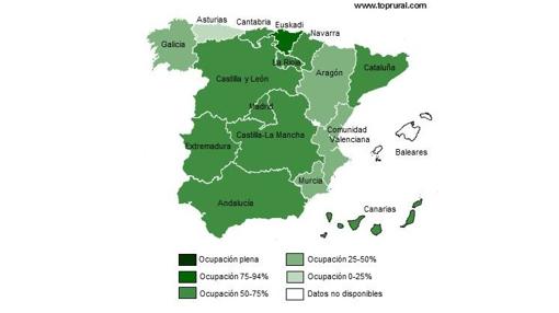 El turismo rural se enfría en Navidad pese al calor de la lumbre