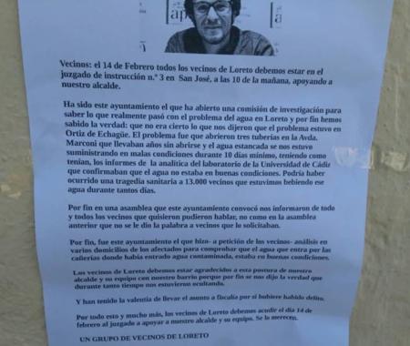 La convocatoria realizada por "un grupo de vecinos".