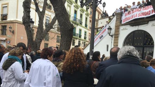 Durante la lectura del manifiesto