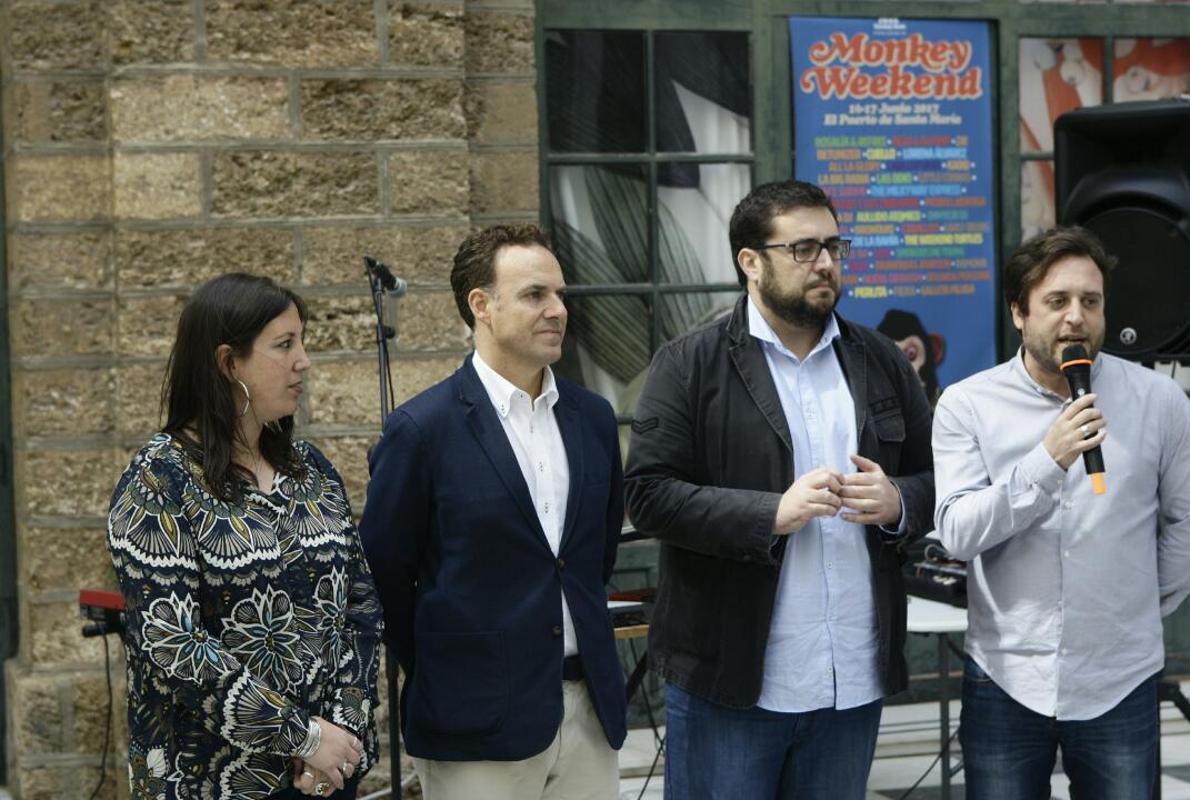 Acto de presentación del Monkey Weekend en el palacio de Diputación de Cádiz.