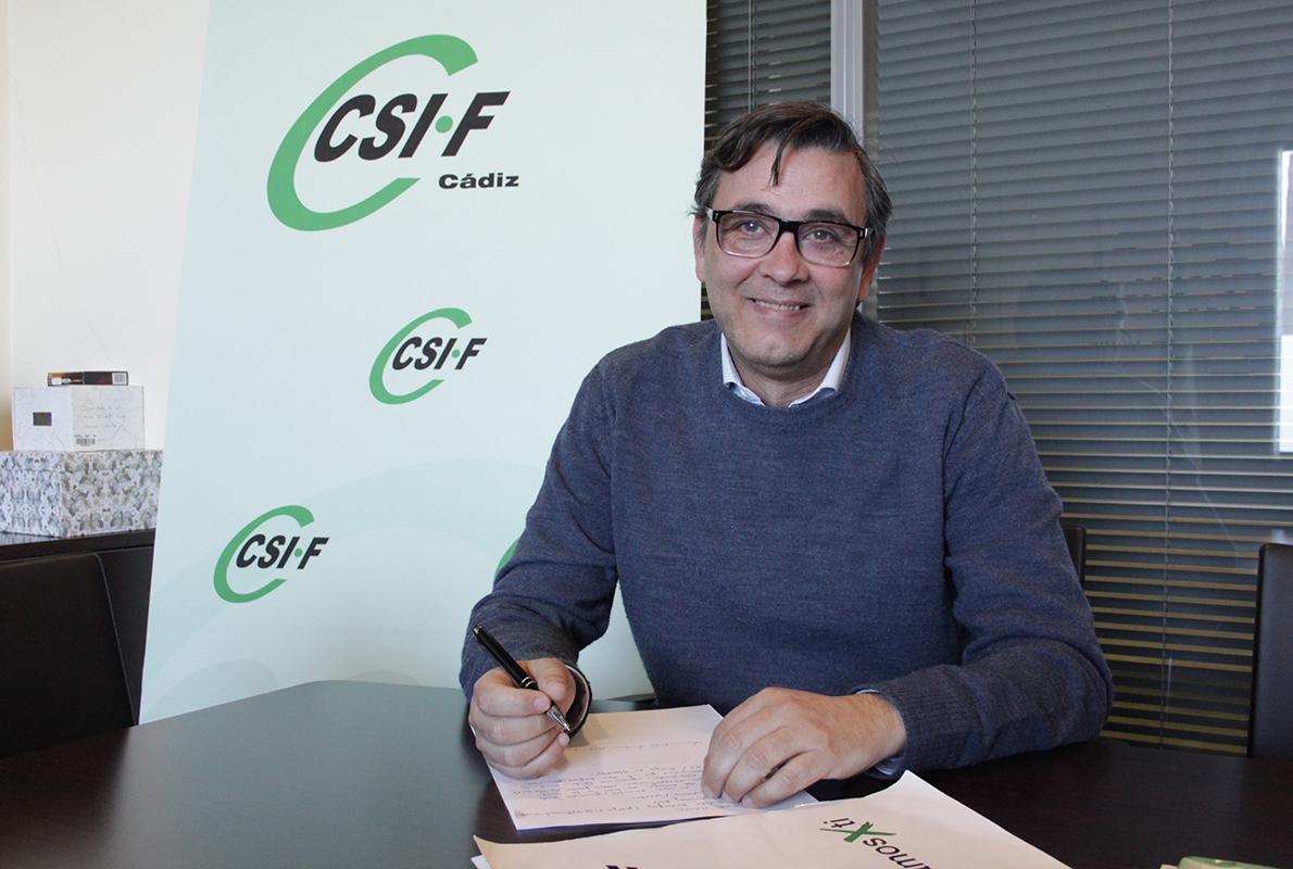 Enrique Estévez, nuevo presidente de CSIF en Cádiz