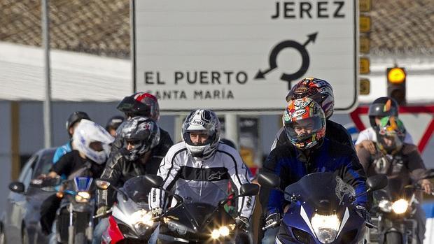 Motoristas llegando a la provincia en 2016