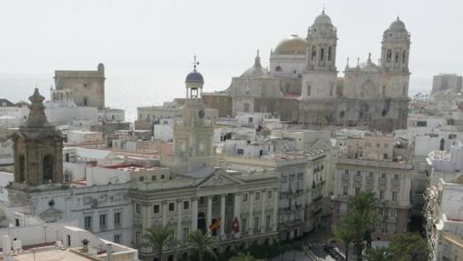 Una estampa del centro de Cádiz desde el edificio Fénix