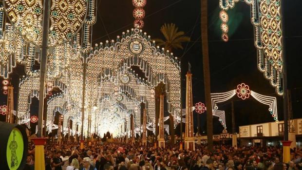 Baños públicos en la Feria de Jerez