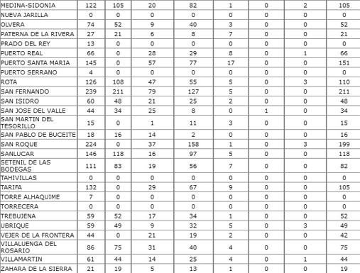 Sánchez ganó en ocho municipios de Cádiz