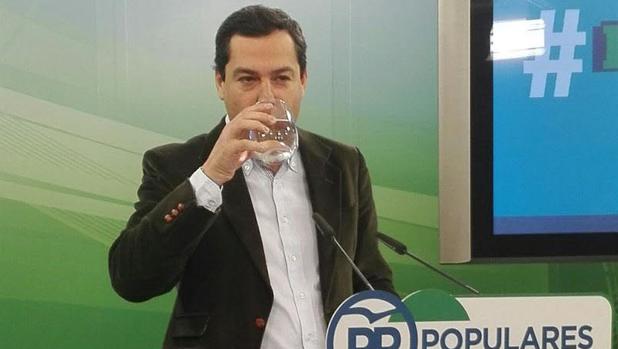 El presidente del PP-A, Juan Manuel Moreno Bonilla