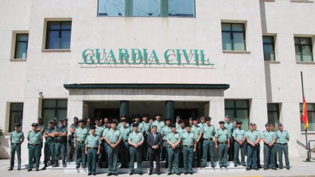 Reunión del director general de la Guardia Civil con los responsables de la Comandancia de Cádiz