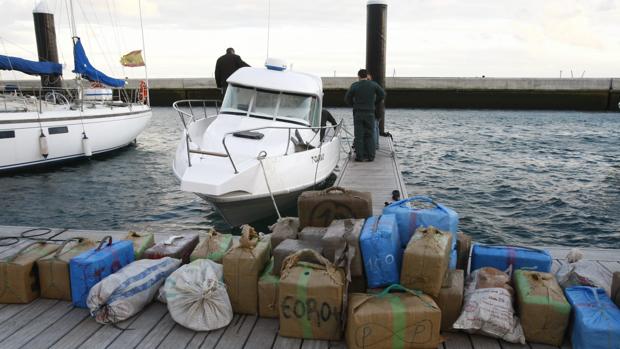 Alijo de droga interceptado en la costa gaditana