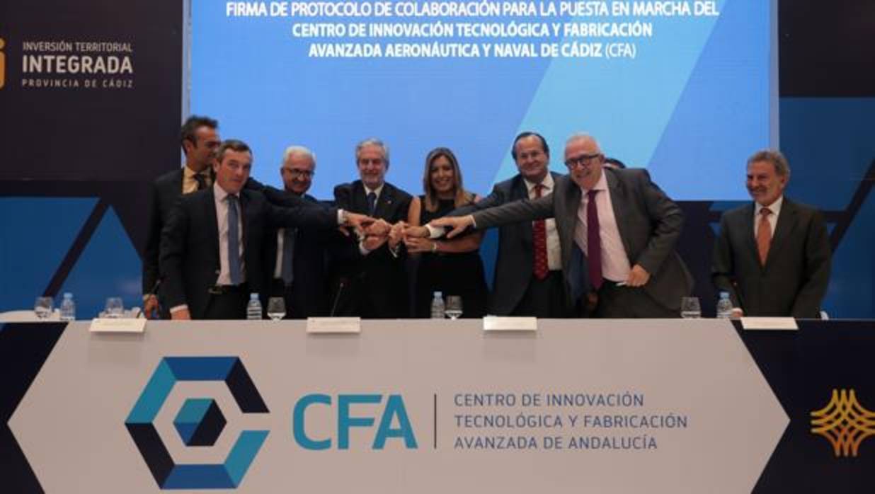 El protocolo para la puesta en marcha del CFA se firmó en septiembre en un acto celebrado en Airbus