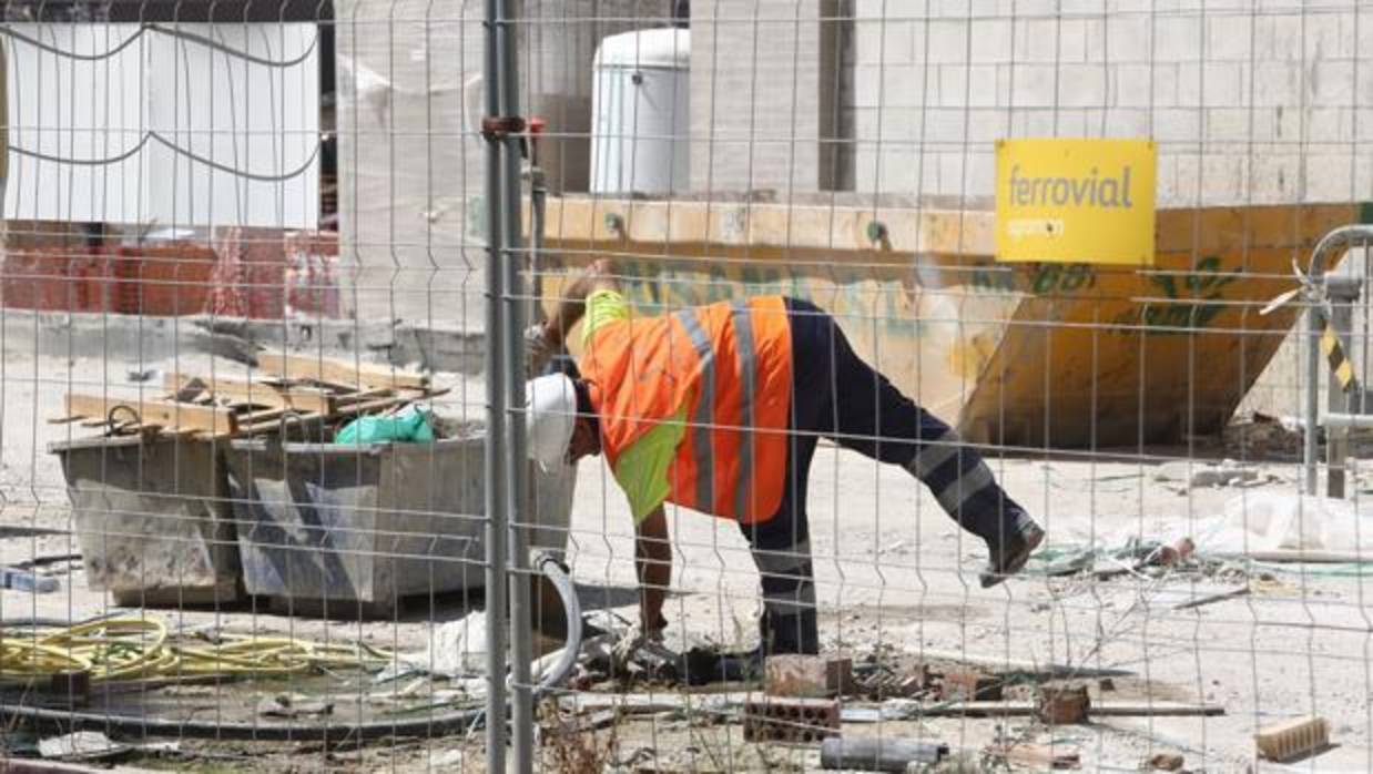 Trabajador de la construciión en Cádiz.