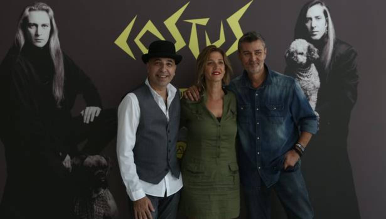 Luis Livingstone, Lara Lage y Fernandisco, en la presentación del festival en el ECCO