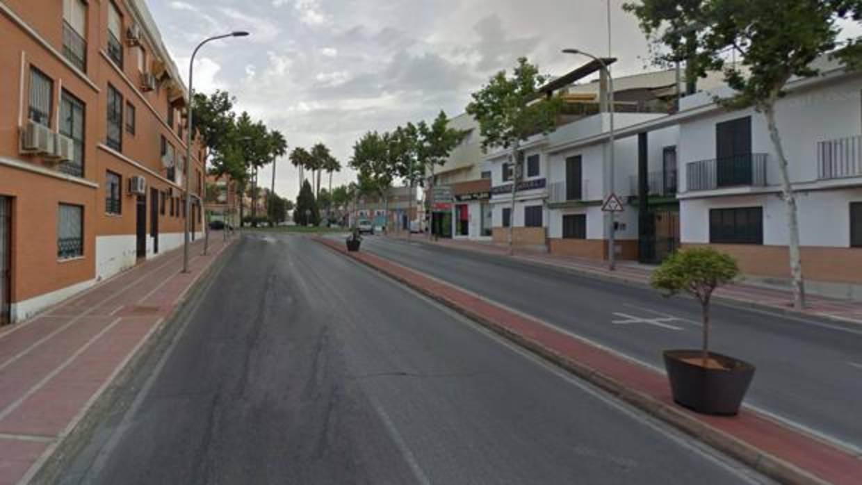 Avenida de España de Dos Hermanas, el lugar donde ha ocurrido el atropello