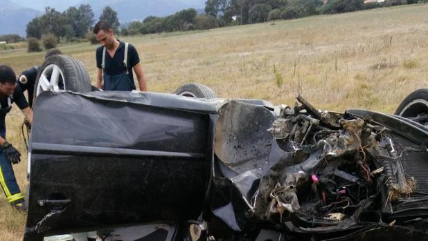 Accidente de tráfico en Los Barrios con varias vueltas de campana