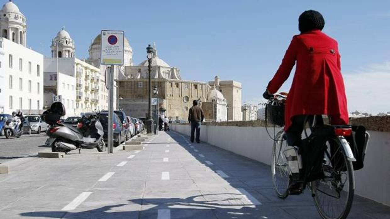 Mapa de carril bici. | La Asamblea Ciclista reivindica un carril bici en el Puente Carranza.