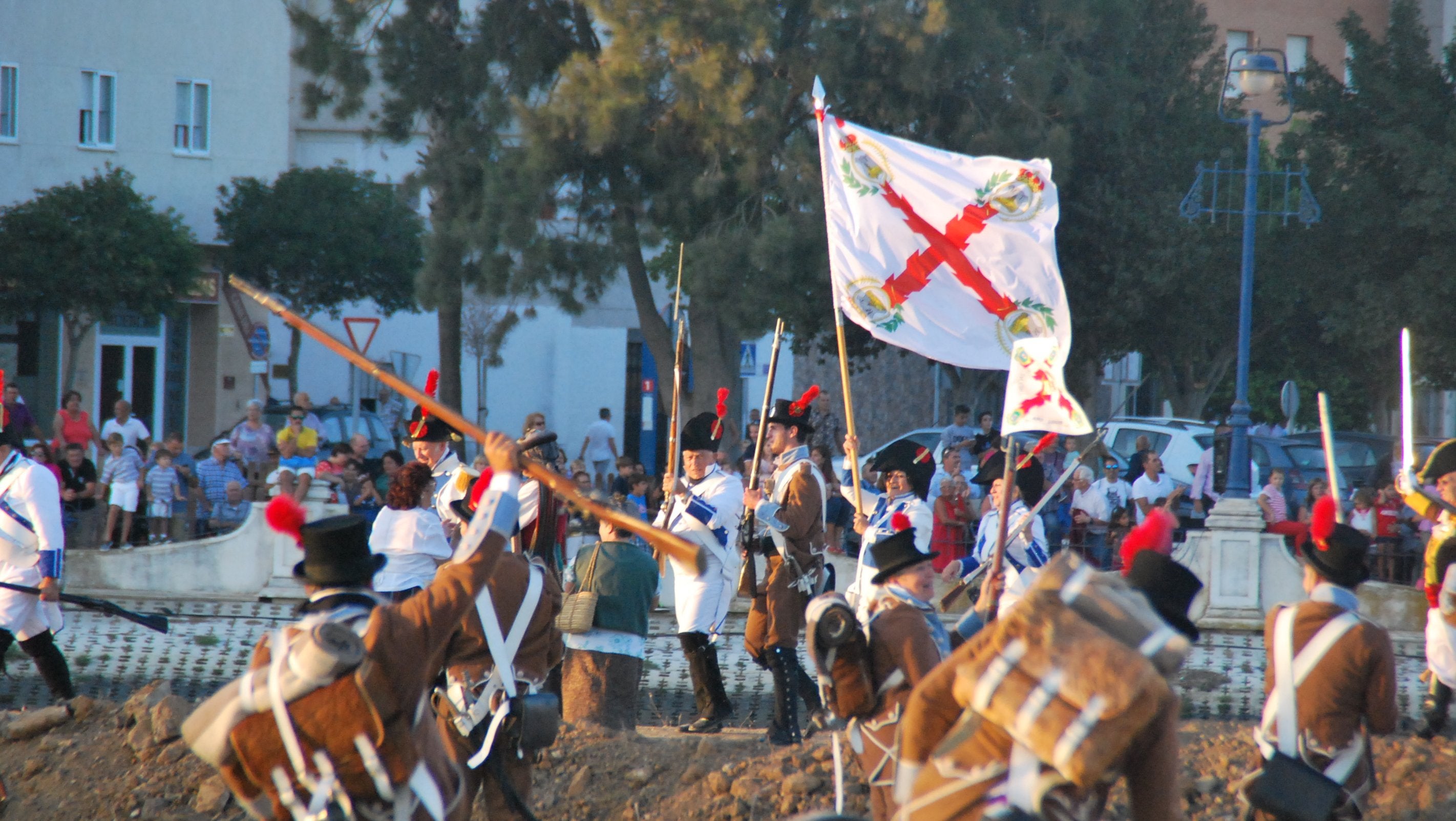 Recreación con motivo del 24 de septiembre.