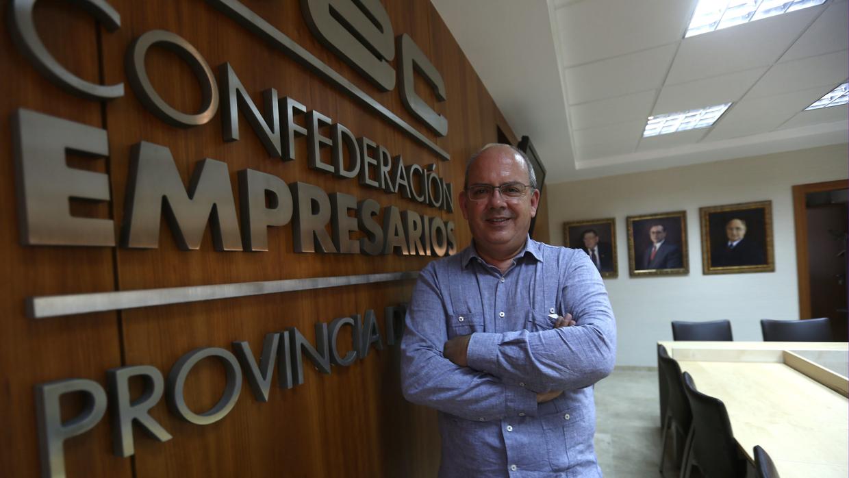 El presidente de los empresarios gaditanos, Javier Sánchez Rojas.