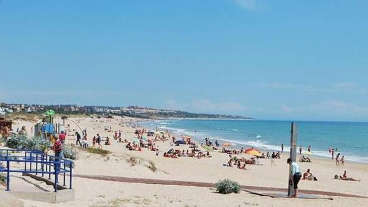 La playa de La Barrosa.