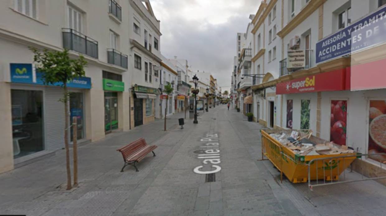 Una imagen de la calle La Plaza de Chiclana