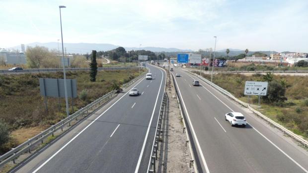 Cuatro heridos en una colisión múltiple en la A-7 a su paso por San Roque