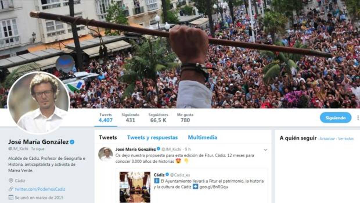Kichi, el alcalde más seguido en redes sociales de Andalucía
