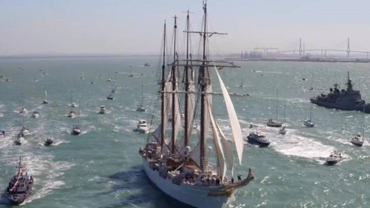 Cádiz con Elcano